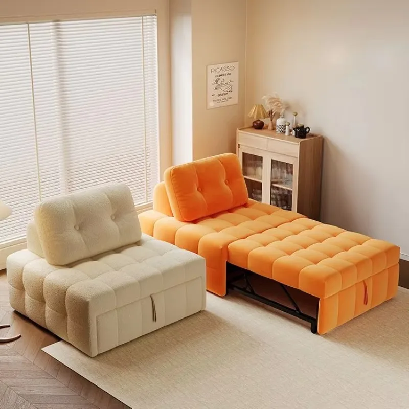 Folding sofa bed multi-functional small apartment living room integrated dual-purpose 2025 new single and double pull-out