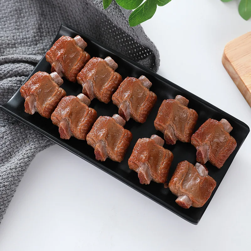 

Artificial Pork Ribs Braised Pork Ribs Prop Model Creative Simulated Food Simulated Fake Food Decorations Home Decor
