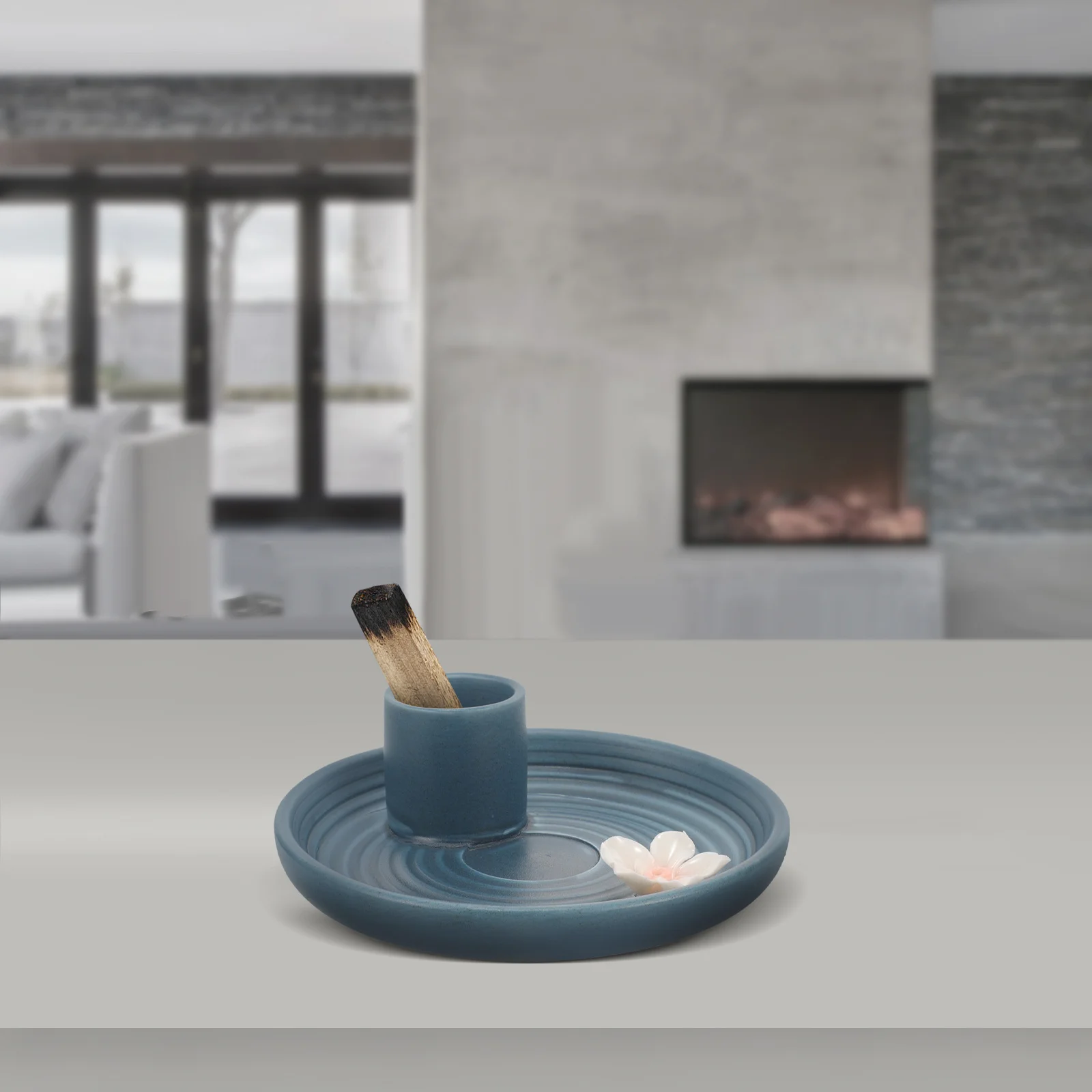 

Ceramic Incense Burner Sage Holder Desktop Incense Stick Holder Retro Home Table Decoration Censer Decors Censer Ornament