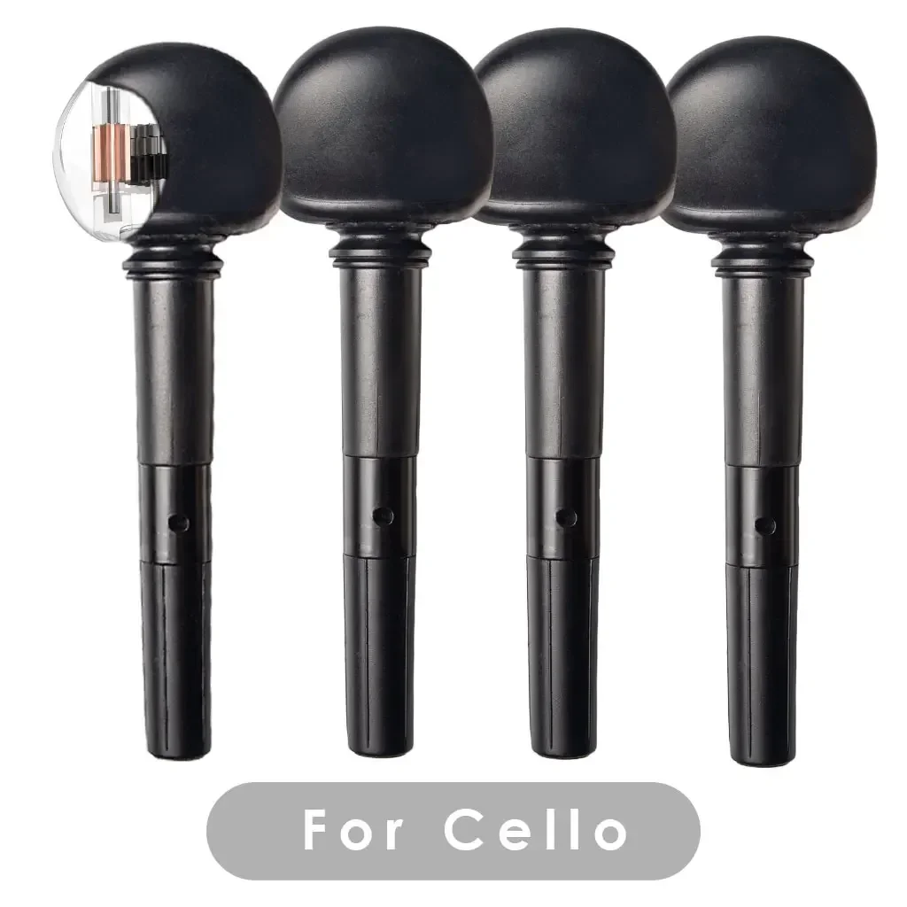 4PCS 4/4 Acoustic Cellos Scrolled Head Cellos Geared Pegs Finetune High Quality For Electric Or Acoustic Cellos