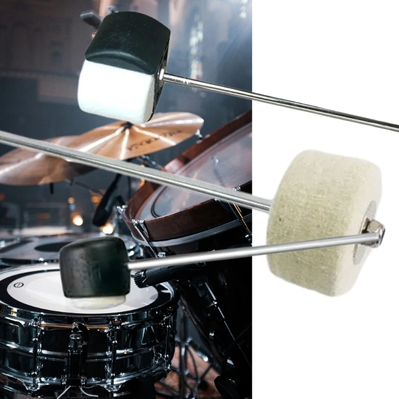 

Double Sided Bass Drum Pedal Beaters Bass Drum Pedal Beaters for Percussions Instrument Accessory Bass Drum Pedal Hammer 69HD