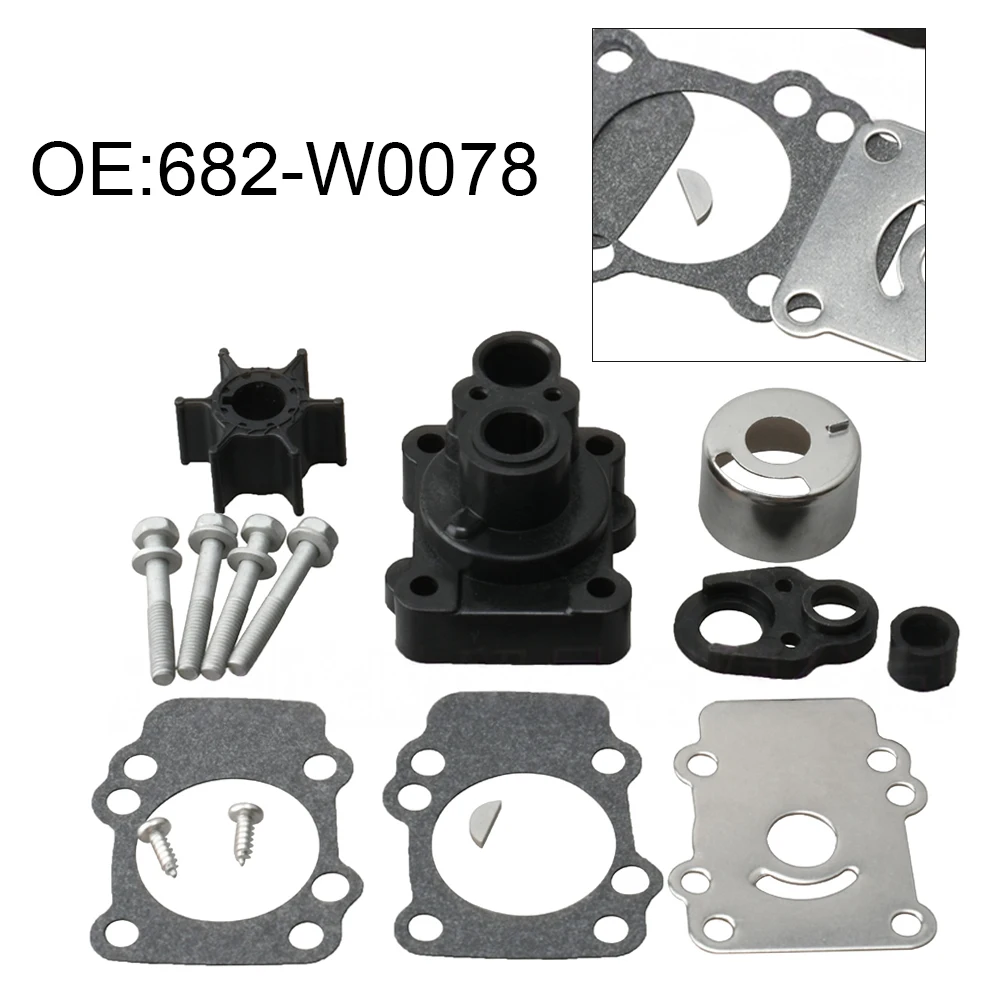 

Pump Impeller Repair Kit For Mariner Outboard Engine 9.9/15 For HP OEM 682-W0078 Outboard Water Pump Impeller Repair Kit