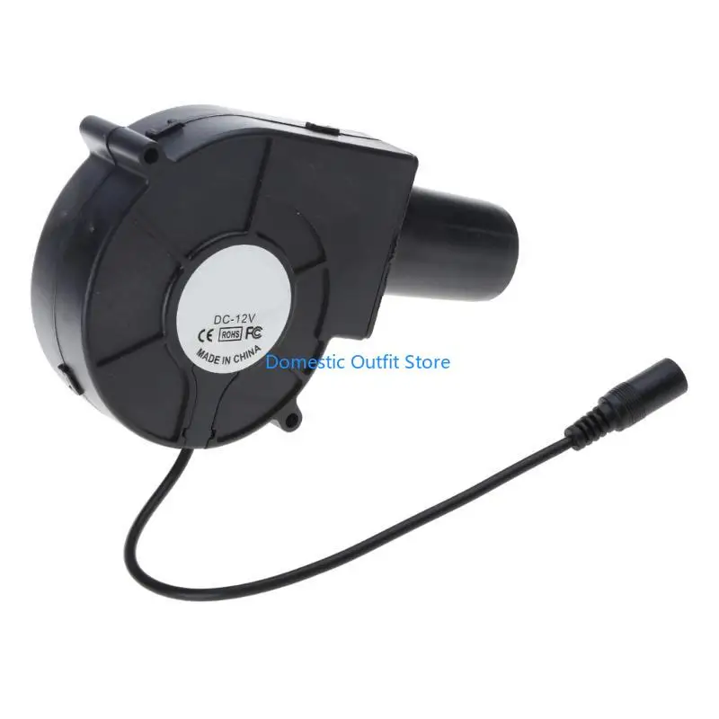 تيار مستمر 12 فولت 20 واط 5.5x2.1 مللي متر منفاخ الهواء توربو للشواء نزهة التخييم النار Charc 68TC #4