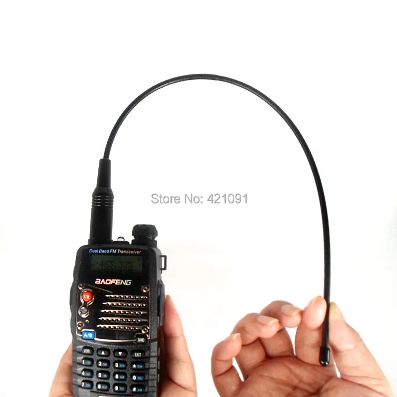 สายอากาศตัวเมีย771 SMA-F สำหรับ walkie talkie Baofeng UV 5R 82 BF-888S Kenwood HYT เสาอากาศแบบนุ่ม dual WIDE BAND vhf/ UHF 144/430MHz