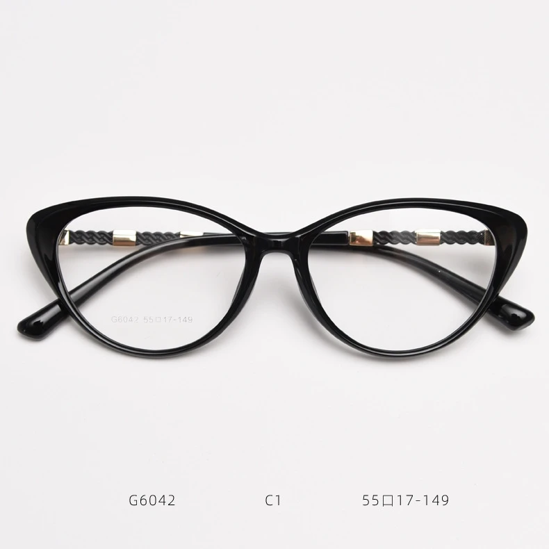 Retro butterfly shaped eyeglass frame 6042 acetate fiber eyeglass frame for women can be paired with prescription glasses