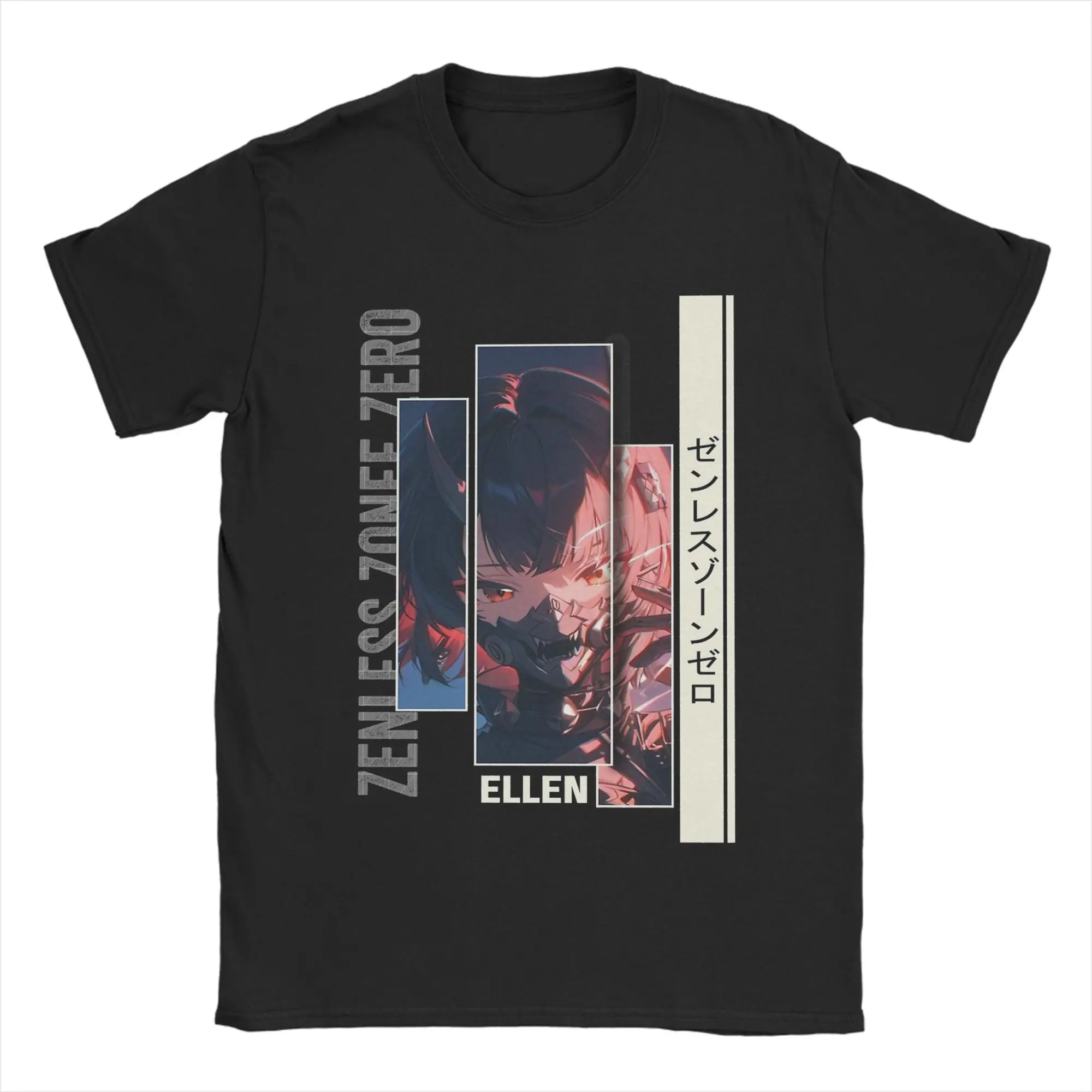 

Мужские футболки Ellen Joe Zenless Zone Zero, винтажные футболки из 100% хлопка, футболка с короткими рукавами, одежда с круглым вырезом, оригинал