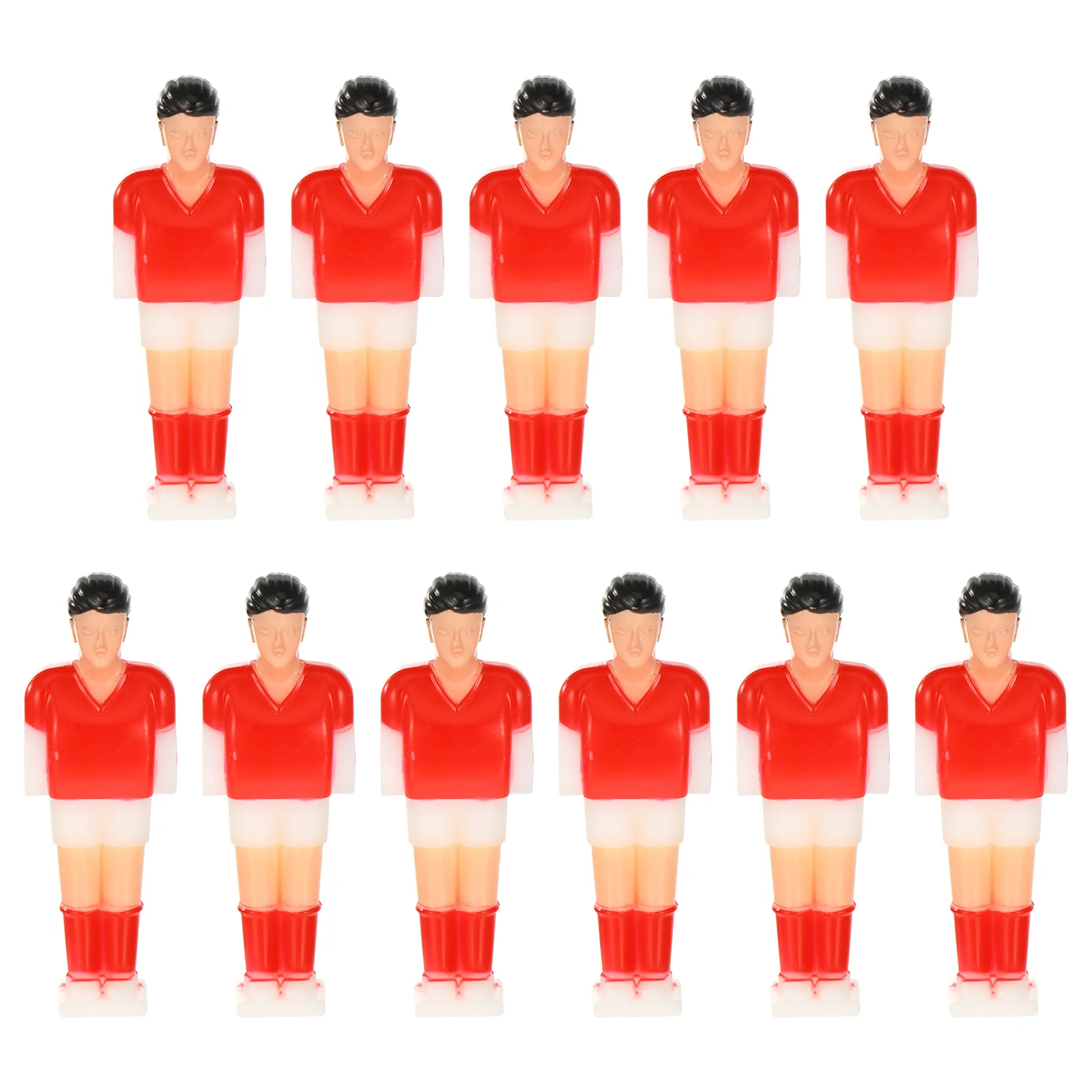 11 Pcs Plastic Men Football Player Statues Table Boys Foosball Toys Soccer Tables Tabletop Players Replacement Figures