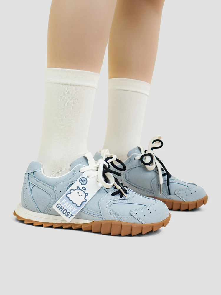 Retro Niche Flat Shoes For Girls New Ultra Soft Student Sports And Leisure Shoes Fashionable Youth Lace Up Single Shoes