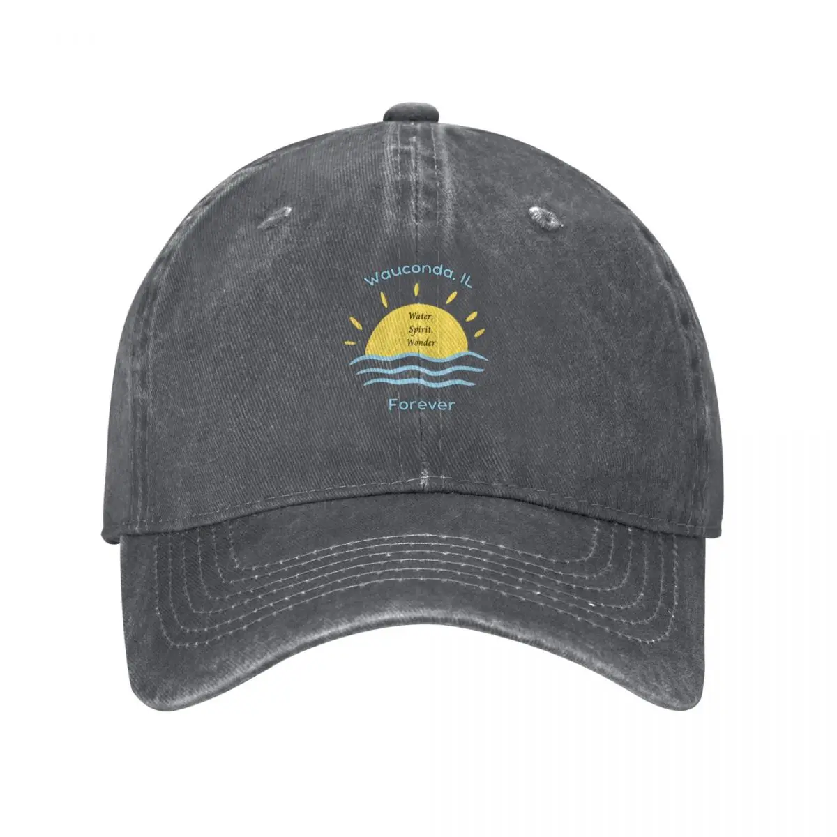 Wauconda IL Forever Baseball Cap black Fashion Beach birthday Fishing cap Men's Baseball Women's