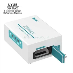 UYUE X9 MAX 600W antischiuma curvo/piatto da 8 pollici per la riparazione dello schermo Mobile antischiuma pompa per vuoto integrata macchina antischiuma