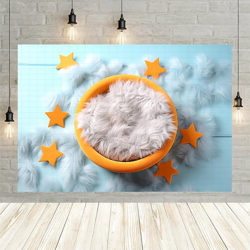 Newborn Sleeping Baby Portrait Photography Backdrop Boy and Girl Birthday Party Background Photographic for Photo Studio Props