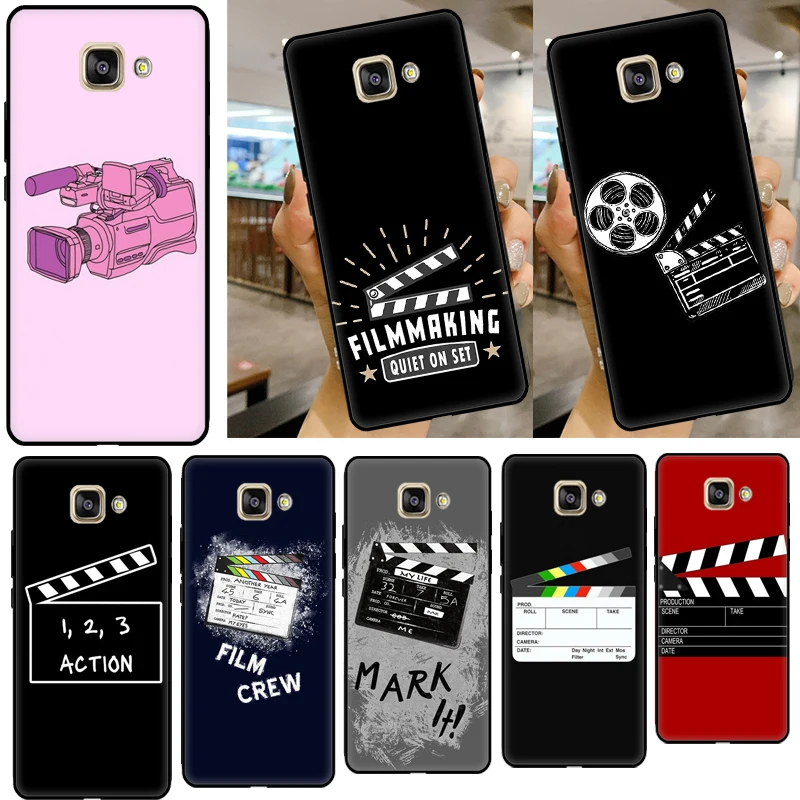 Film Movie maker Clapperboard Take Case Cover For Samsung A6 A7 A8 A9 J8 2018 A3 A5 J1 2016 J3 J5 J7 2017 J6 J4 Plus Case