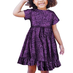 Summer Children Short Sleeves Dresses Traditional African Clothing Riche girl Kids Clothes Girls Dresses WYT310