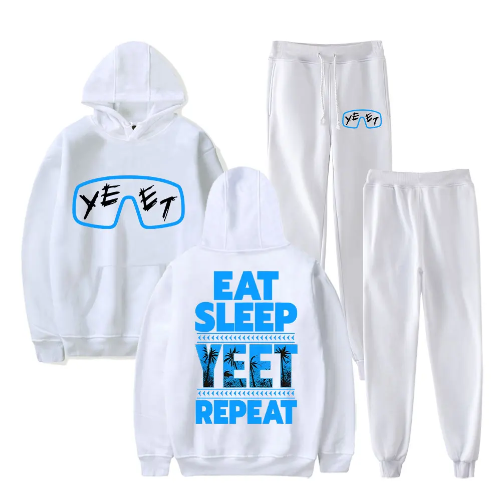 Jey USO merch Jey USO Yeets Hoodies Suits Pocket gym Sweatshirt Men/women Strap Sports Pants