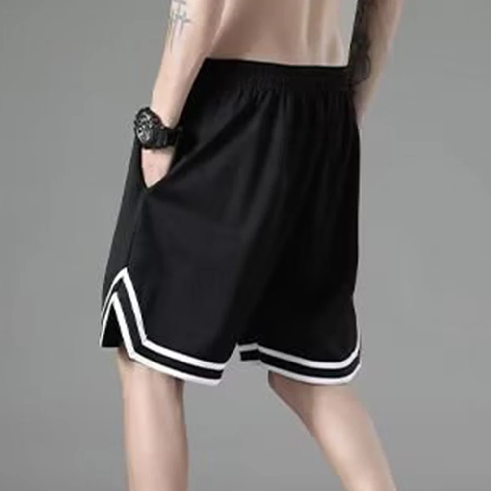 Comfortable Men's Basketball Gym Shorts, Casual Workout Shorts, Drawstring Running Short Pants, Available in Black/White/Gray