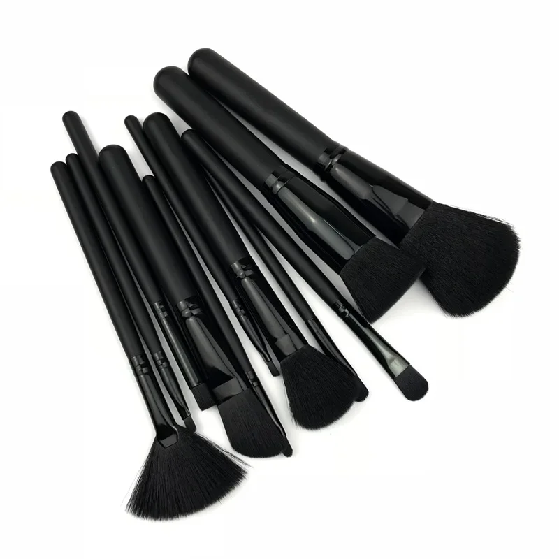 11 Pcs Luxury Balck Makeup Brushes Set Tools Professional Brushes Foundation Powder Eyeliner Eyeshadow Make up Brushes