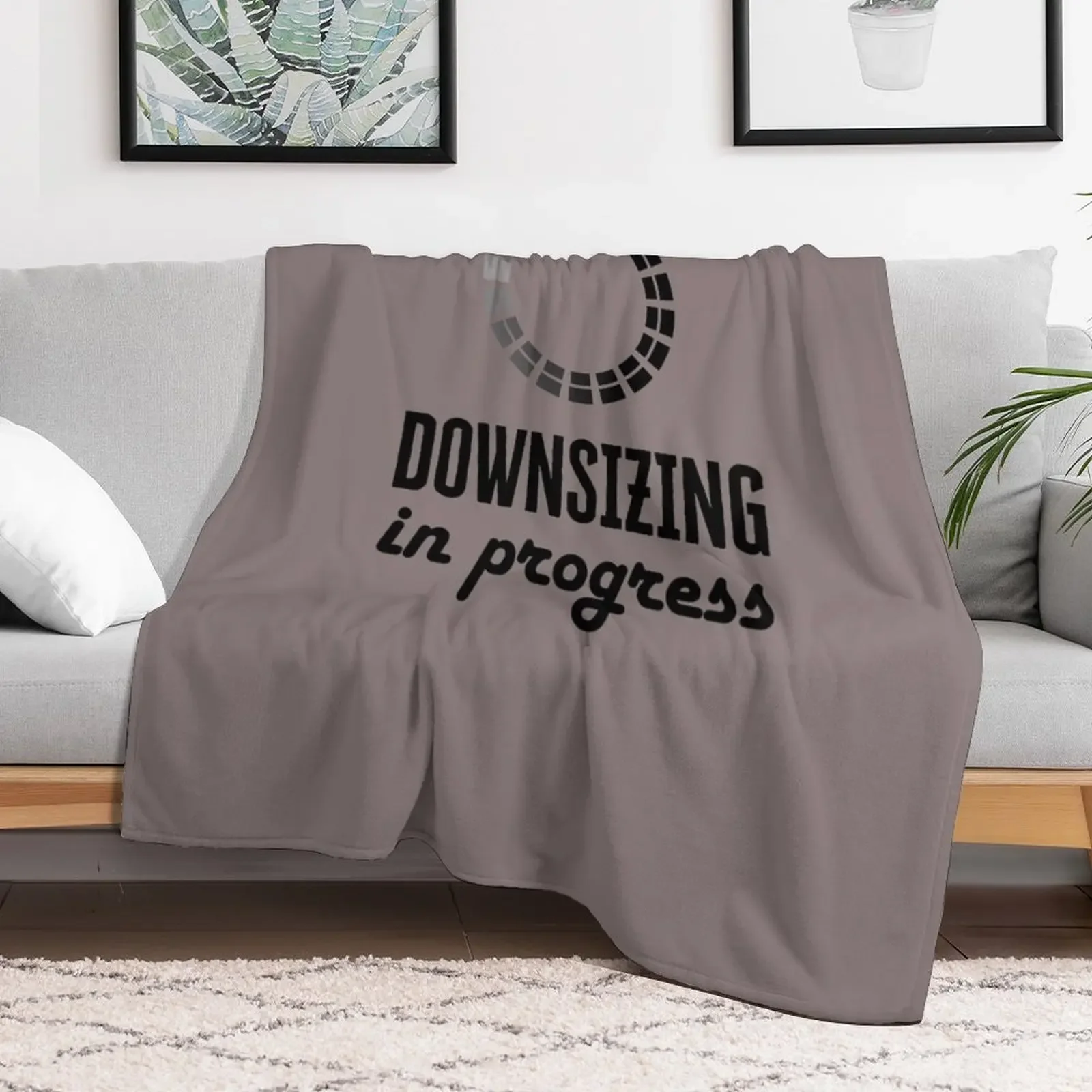 Weight Loss, Bariatric Surgery, Downsizing In Progress Gift Throw Blanket Shaggy Furry Soft Blanket for Bedroom Living Room