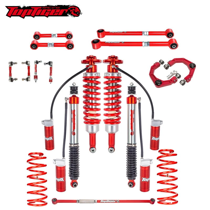 4X4 Auto Suspension Kits Shock Absorber Off Road Coilover Adjustable for Toyota Prado 120/Land Cruiser 120