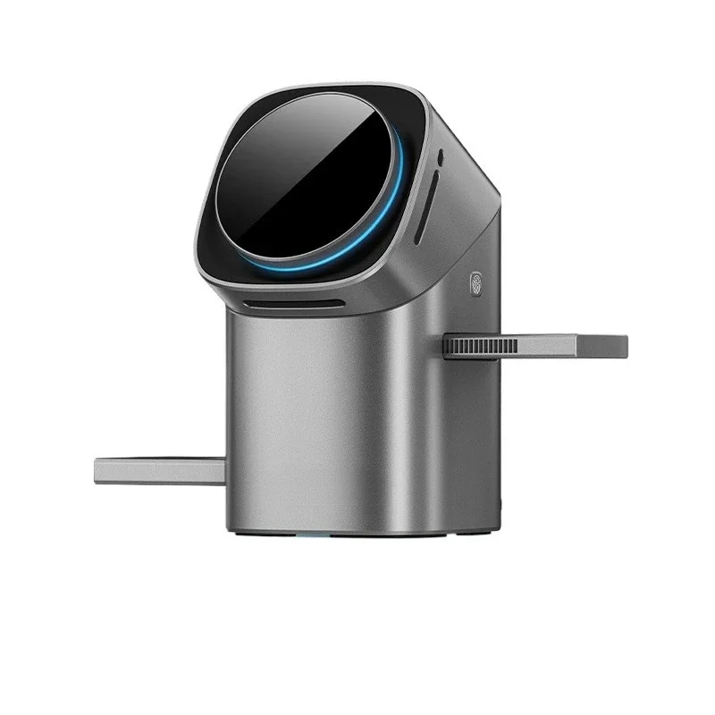 2025 new magnetic desktop three-in-one wireless charging seat suitable for 17PM earphones Qi2 protocol Magsafe