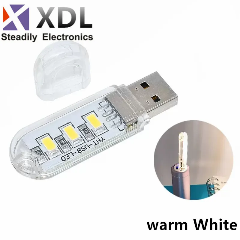 1pcs Mini USB LED Desk Lamps Reading Led Light For PC Laptops Computer Notebook Mobile Power Charger Camping Lamp Night Light