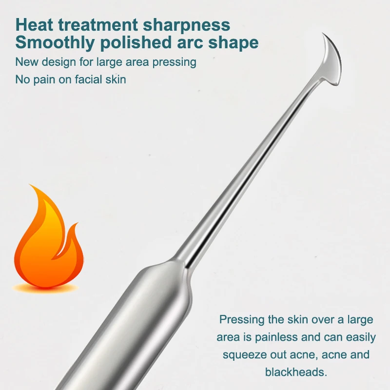 Blackhead Remover Comedones Extractor Removal For Blemishes Whiteheads Removal Facial Skin Care With Box Acne Needle Tool