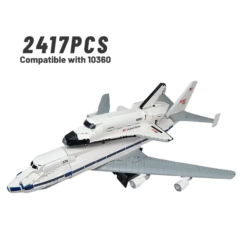 Compatibel 10360 Shuttle Carrier Vliegtuigen Model Bouwsteen Vliegtuig Vliegtuig Set Kid 2147pcs DIY Bricks Speelgoed Kerstcadeaus
