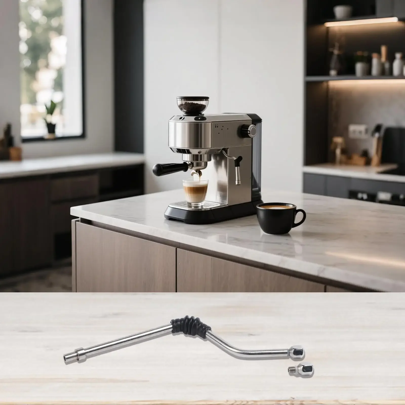 For Viva Coffee Machine Steam Wand Upgrade Your Frothing with Anti Scorch Rubber and Stainless Steel
