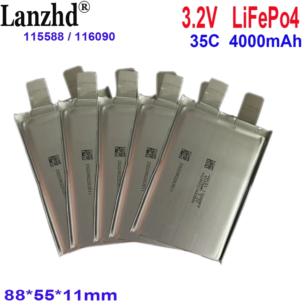 1-24 sztuk 3.2V Lifepo4 bateria 35C 4000mAh do rozruchu zasilania model samolotu baterie DIY RV łódź ogniwa 12V 24V 115588