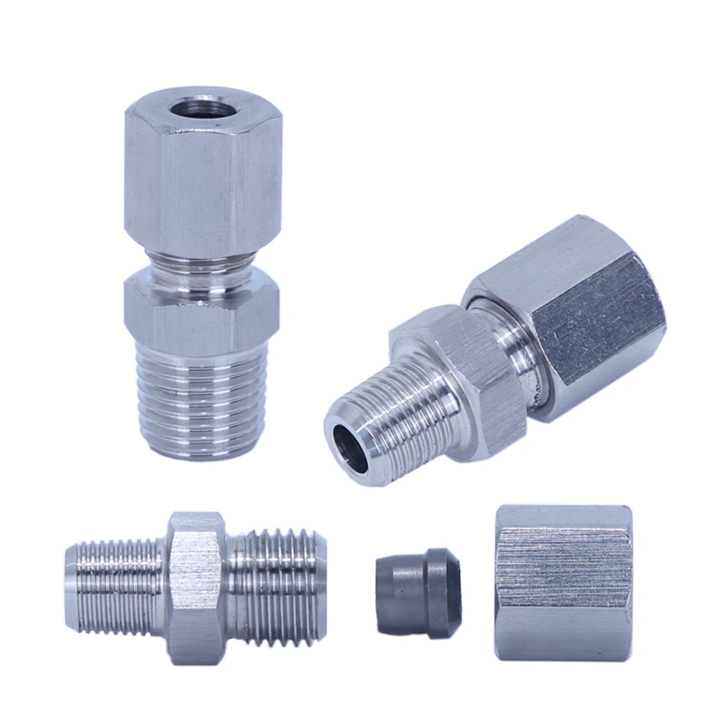

AISI304 Stainless Steel Single Cone Tube Ferrule Male Termination Fitting 6mm 8 10 R1/8 R1/4 R3/8