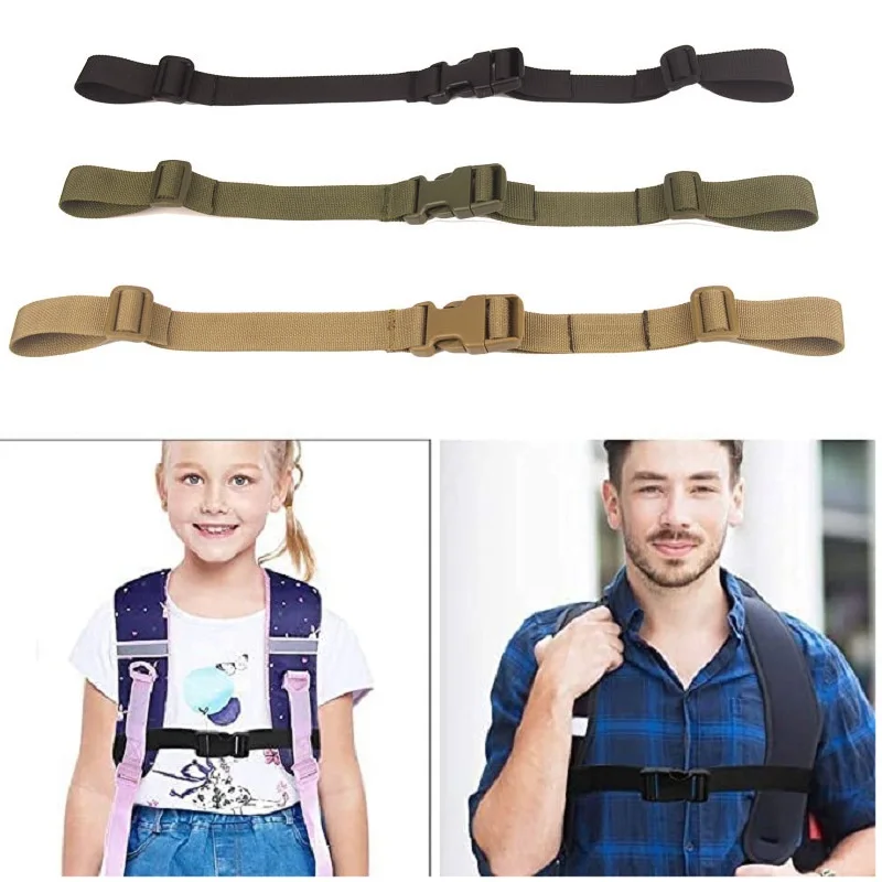 Non-slip Backpack Shoulder Straps Solid Color Shoulders Strap Handbags Straps Decompression Practical Chest Strap Convenient