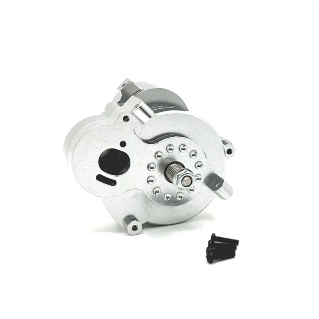 

RCGOFOLLOW Gear Box RC Car Part Wear And Crash Resistant Rc Gear Box For 1/12 MN MN128 MN86 G500 OFF-Road RC Upgrade Part Silver