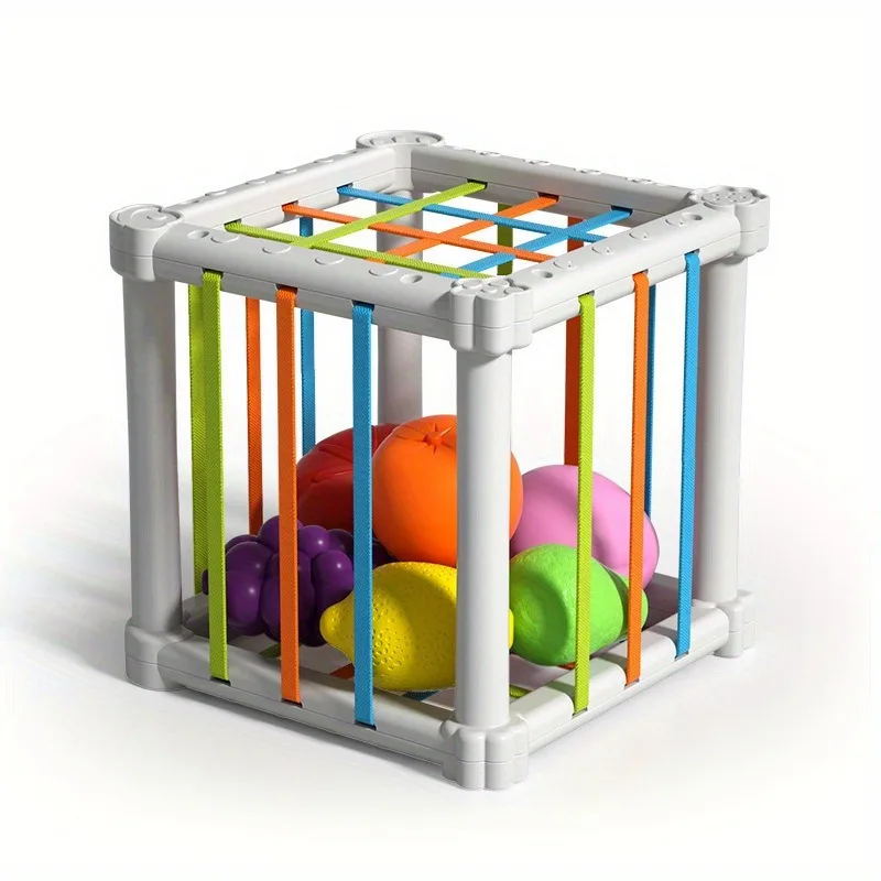 Puzzle Rainbow Stuffing Toys, Colorful Cognition Shape Toys, Fine Action Focus Grasp Training Early Education Toys