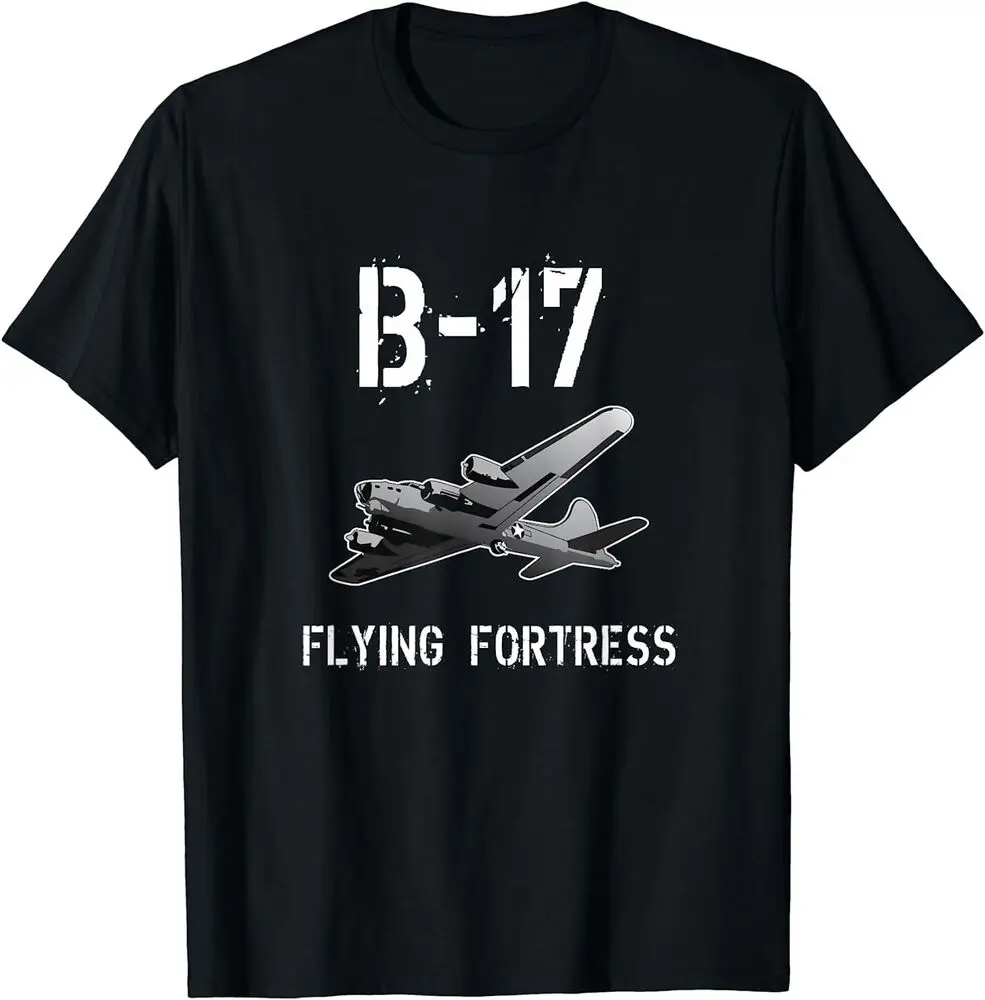 B-17 Flying Fortress WW2 Najlepsza koszulka T-Shirt Anime Graficzne koszulki Wysokiej jakości 100% bawełna z krótkim rękawem