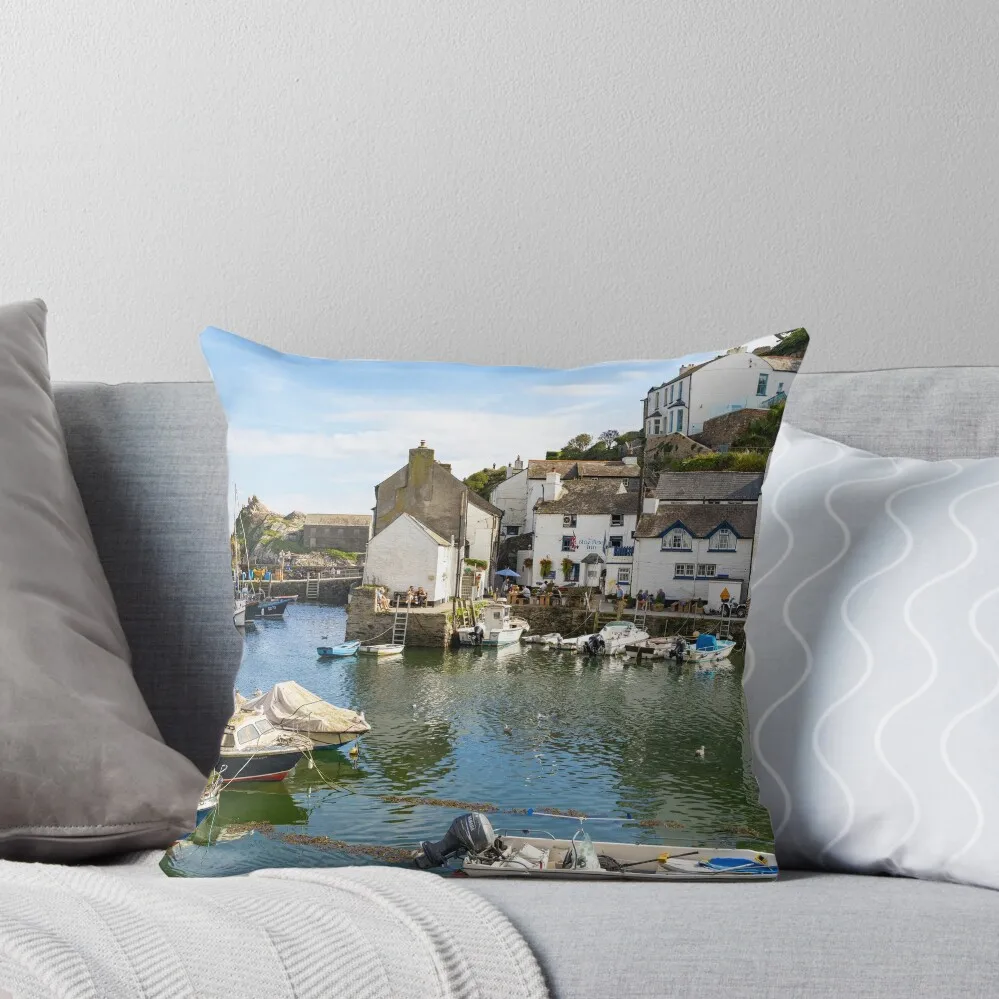 

Polperro fishing village Cornwall England Throw Pillow christmas decorations 2025 Cushion Child pillow
