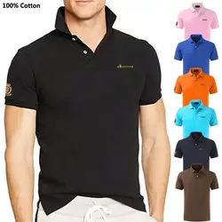 100% Cotton Men's Polo Shirts Summer High Quality Casual Short Sleeve Embroidery Design Polos Hommes Men Clothing Tops XS-5XL