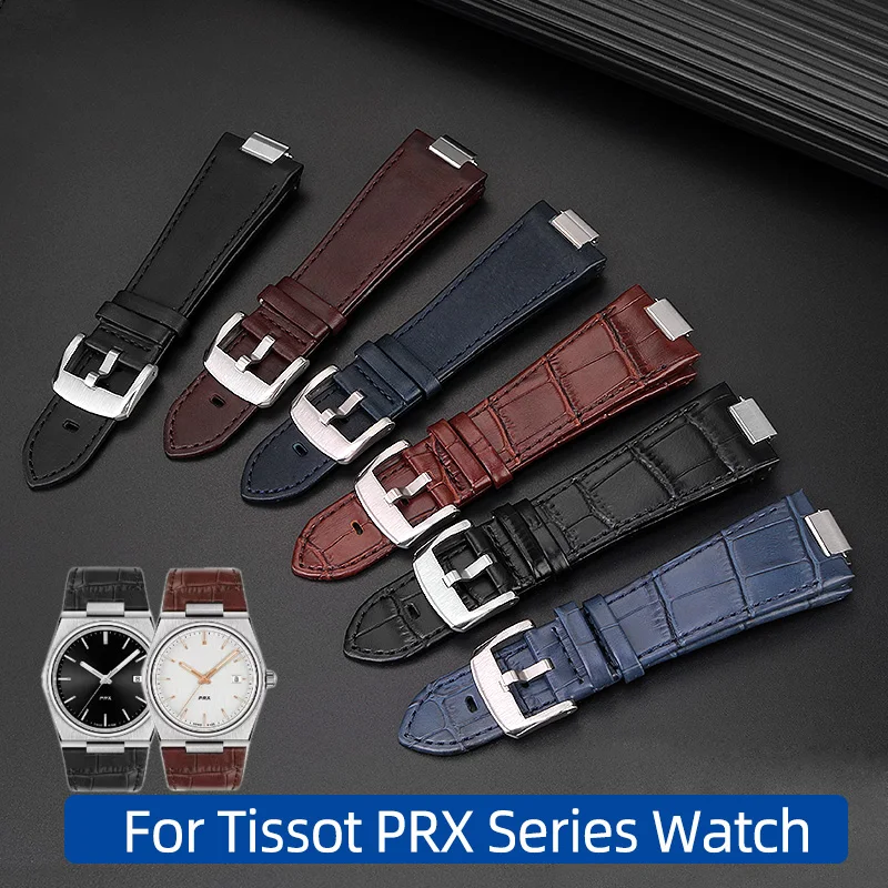 PRX Cowhide Watchband For Tissot PRX Series Watch Band T137.407/410 Super Player Strap Bracelet Men\'s watch Accessories