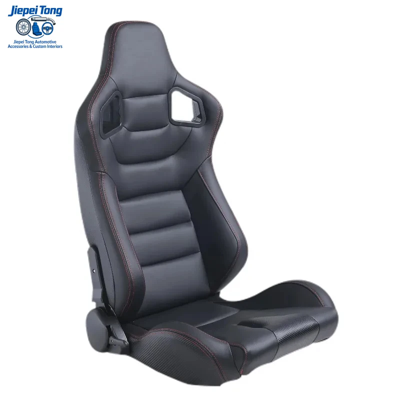 

Hot New Pvc Leather Single Slider Racing Universal Bucket Seat for Sale