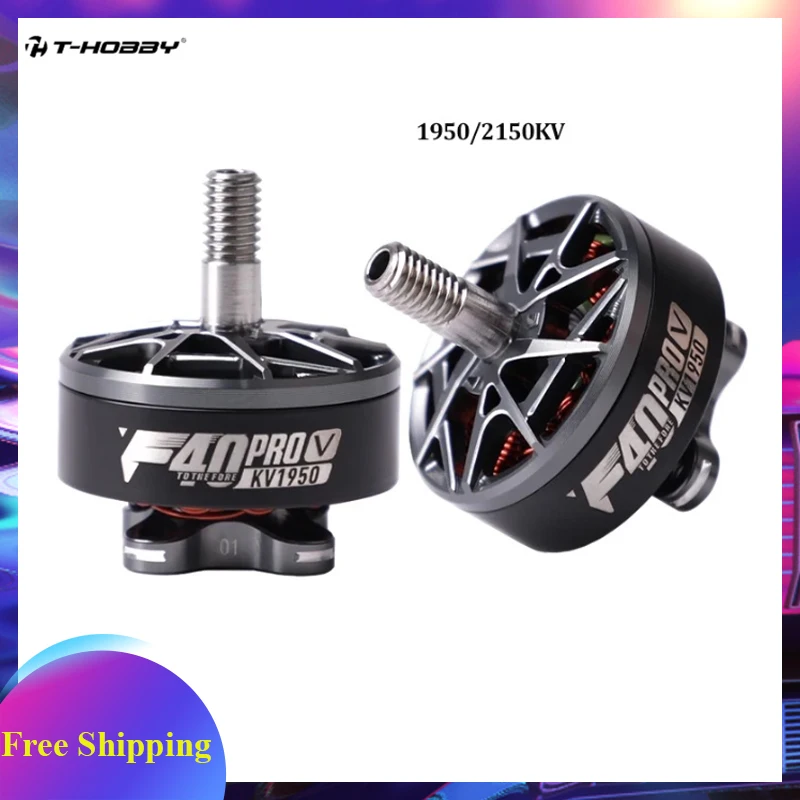 

Бесколлекторный двигатель T-HOBBYT-Motor/T-Hobby F40PRO V 1950/2150KV F40 PRO высокопроизводительный для гоночных FPV-дронов DJI RC Multirotor