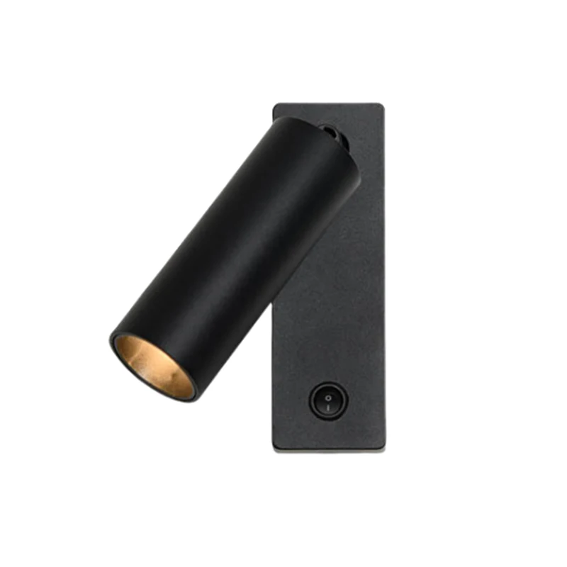 Modern Simple Black White Color LED Wall Light Folding Horizontal Rotation Wall Spotlight Hotel Bedroom Bedside Study ﻿