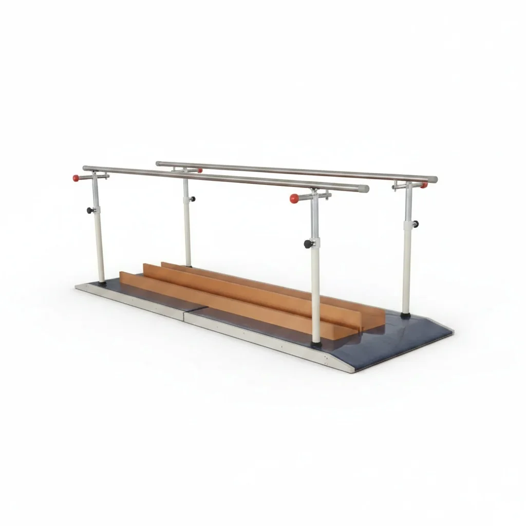 

Rehabilitation Parallel Bars, 302 x 115 x 79-123 cm, Physical Therapy Equipment, Walking Training Apparatus, Heavy Duty