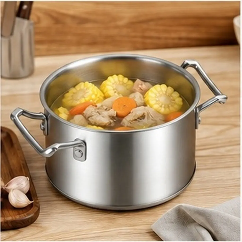 1Set Easy-Install Anti-Scald Pot Side Handle Stainless Steel Replacement for Wooden Tray Serving Pan Wok Boiler Steaming Pot
