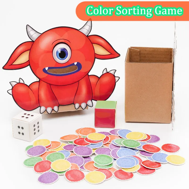 Montessori Digital Color Sorting Games Parish Activities Open Learning Materials Sensory Training Educational Toys For Children