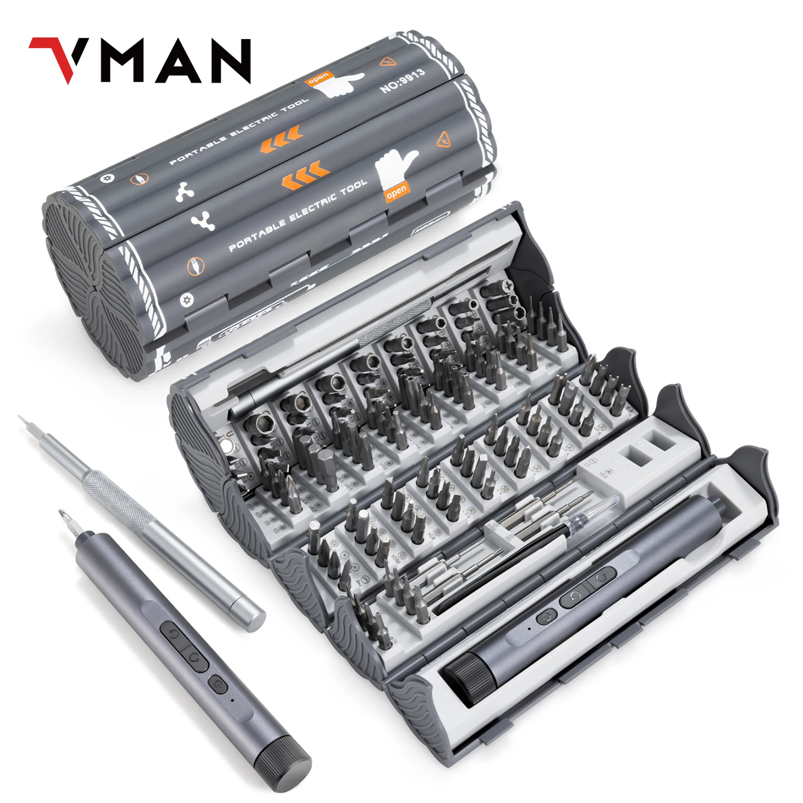 138-in-1 elektrische schroevendraaierset Pro draadloze multifunctionele iPhone- en brilreparatietool Magnetische bit huishoudelijke kit