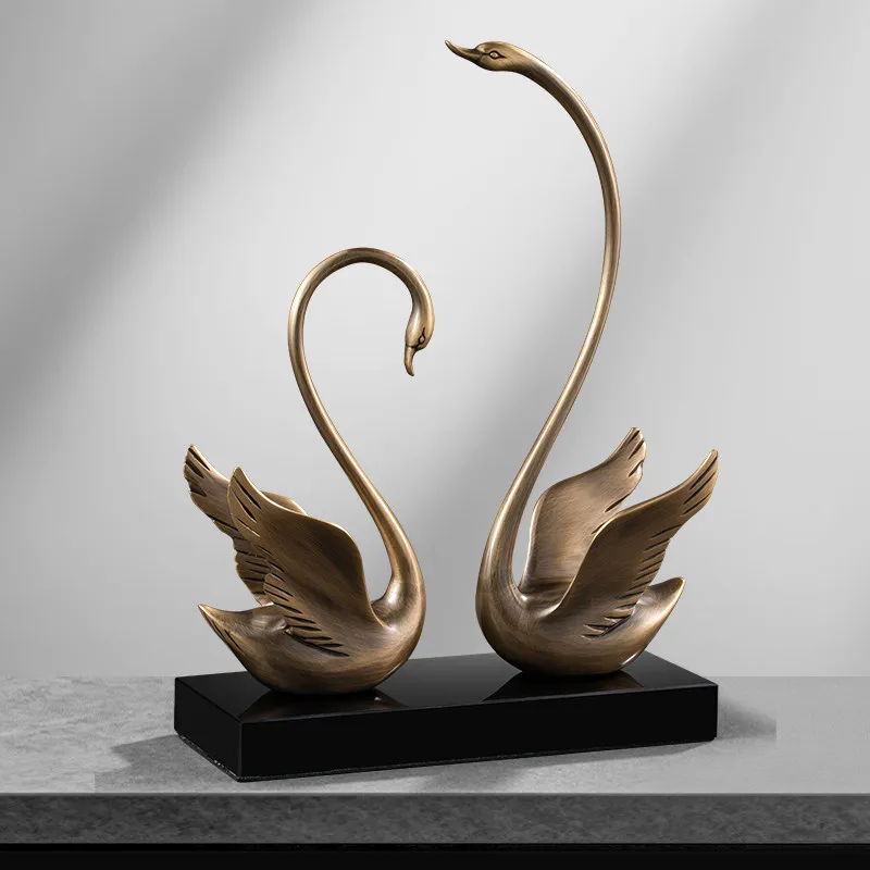 DSA light luxury high-grade brass ornaments, living room TV cabinet entrance decorations, wedding gifts, housewarming gifts