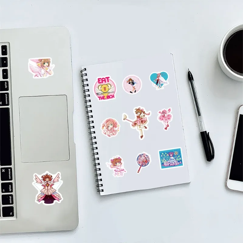 80 個の漫画アニメカードキャプターさくら ‌ クリエイティブな落書き装飾ステッカー