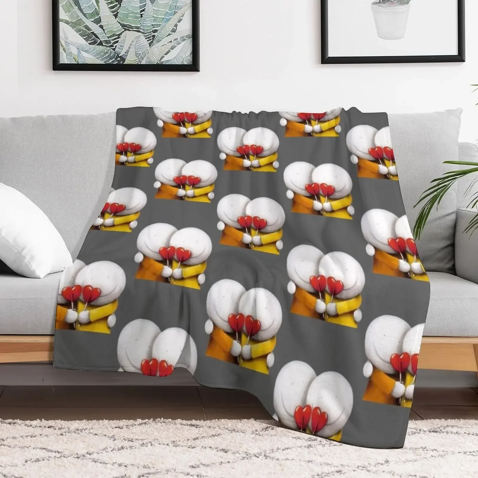 

Copy of Doug Hyde Throw Blanket wednesday Moving Quilt Soft Plush Plaid Blankets Hair halloween Blankets
