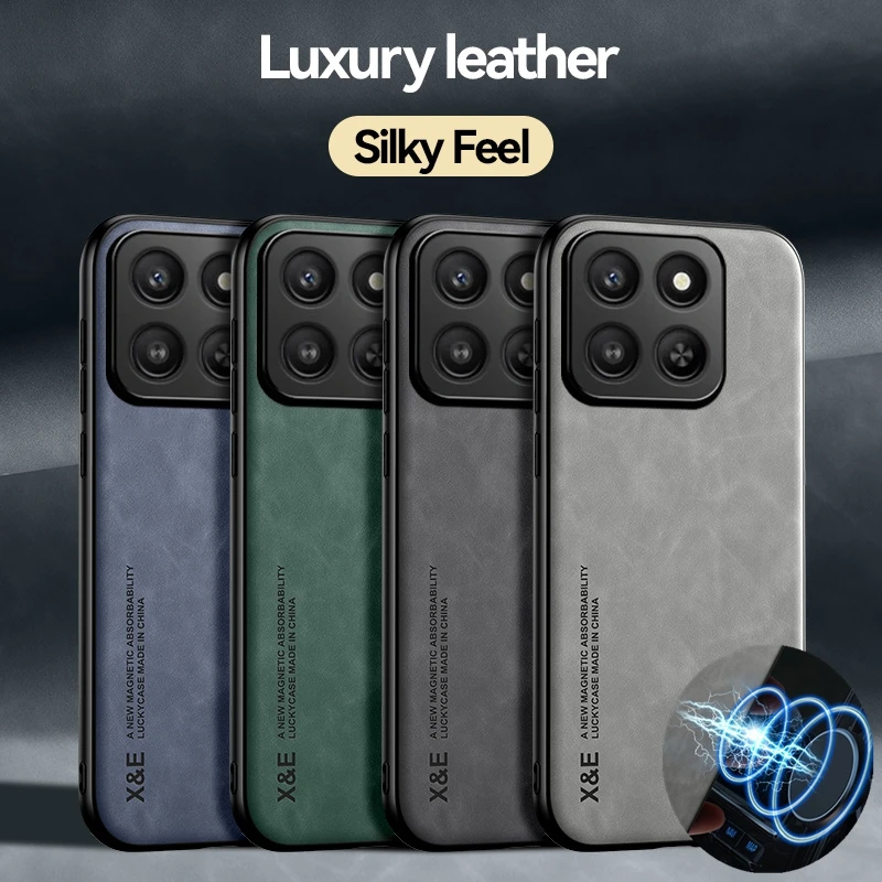 Skin Feeling Shockproof Magnetic Case for Honor 400 Smart Honor X7d Protective Cover Back Shell Coque Funda