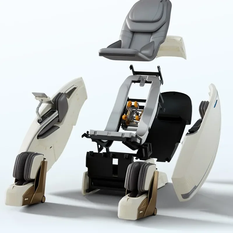 Electric Massage Chair 4D Spacewalk AI Robot Sofa Luxury Intelligent Stretching Sports Full Body Massager Home Furniture