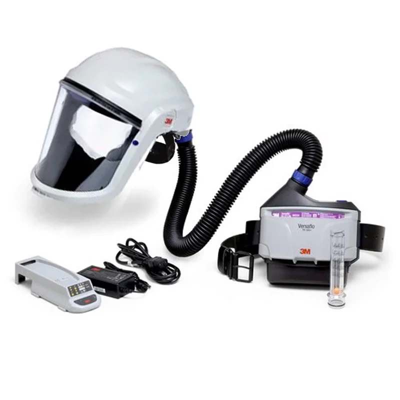 Positive Pressure Breathing System TR-300 with M-300 Head Cover Electric Air Supply Respirator Droplets Dust 99%≥