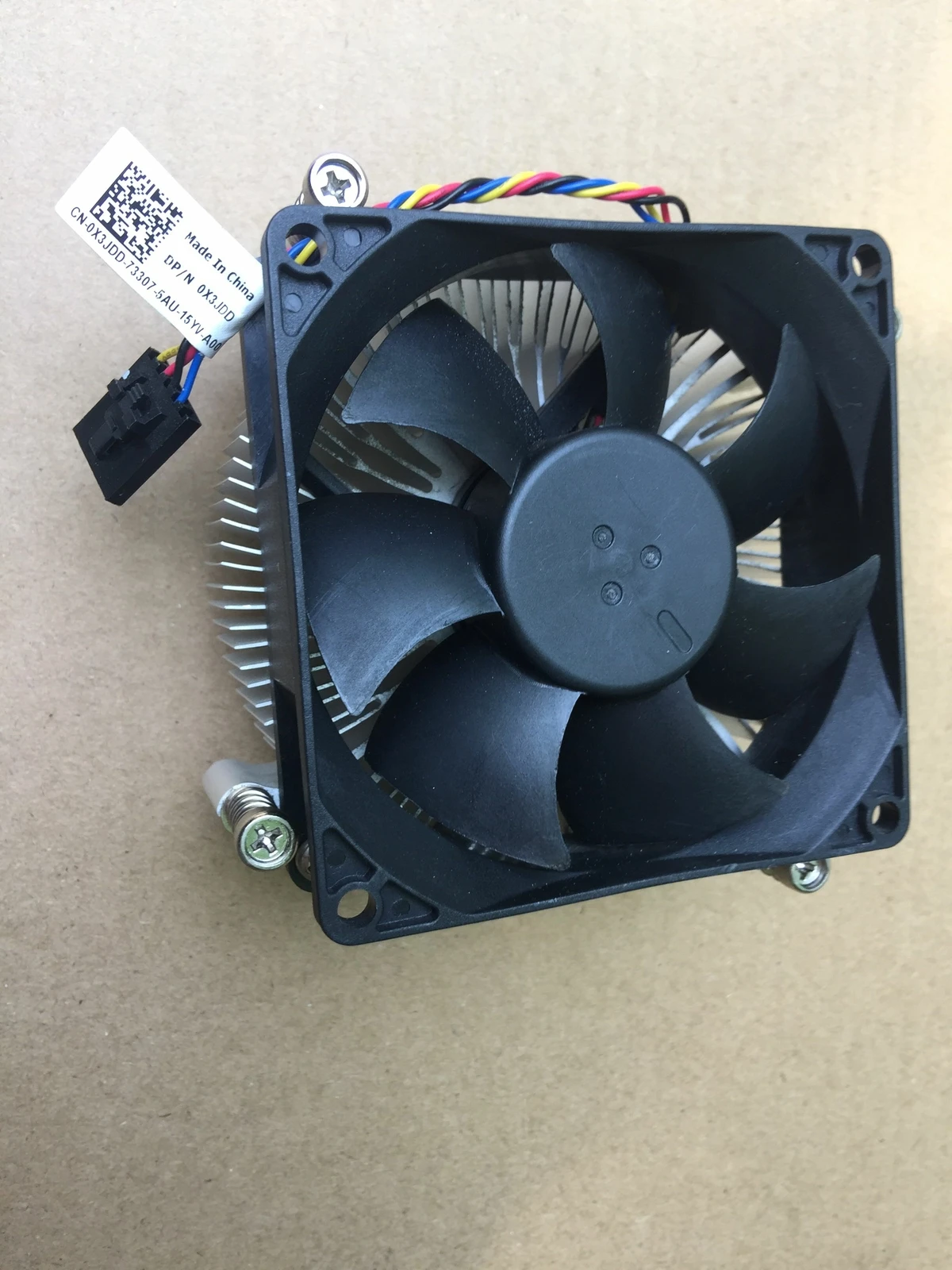 Used server heatsink cooling fan CPU fan 5-pin 4-wire 0X3JDD X3JDD For Dell 3020 7010 9010 7020 9020